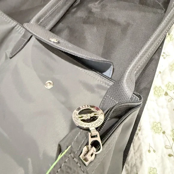 Longchamp Gray Shoulder Bag - Picture 4 of 5